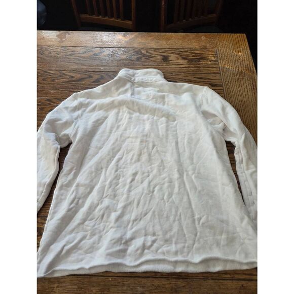 Frank & Eileen - Patrick Popover Henley Triple Fleece in white sz Large - Picture 4 of 7